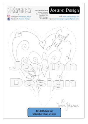 M10005 God jul – Stitcherymønster
