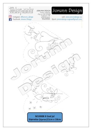 M10008 II God jul… – Stitcherymønster
