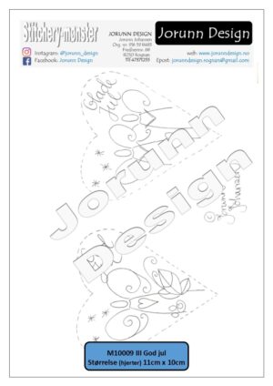 M10009 III God jul – Stitcherymønster