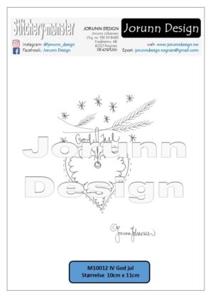 M10012 IV God jul – Stitcherymønster