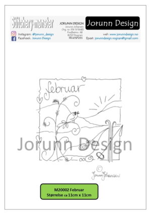 m20002 februar  – Stitcherymønster