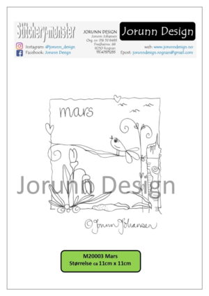 m20003 mars – Stitcherymønster