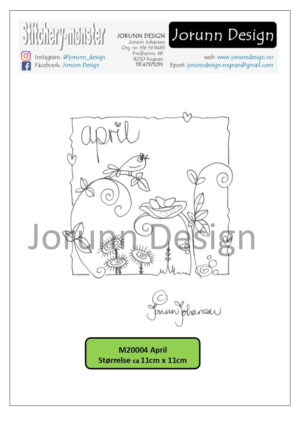 m20004 April – Stitcherymønster