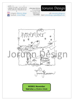 m20011 November – Stitcherymønster