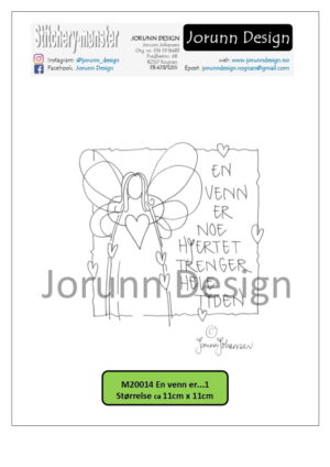 m20014 en venn er – Stitcherymønster