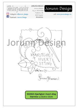 m20021 Kjærlighet …sting – Stitcherymønster