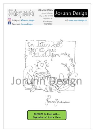 m20023 En liten katt…  – Stitcherymønster