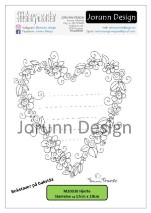 m20030 Hjerte – Stitcherymønster