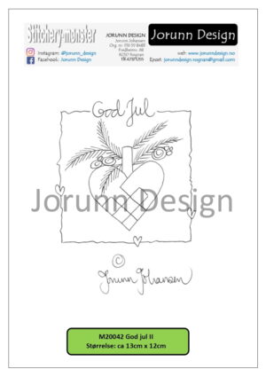 m20042 God jul II – Stitcherymønster