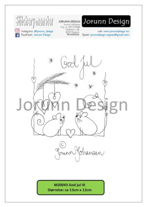 m20043 God jul III – Stitcherymønster