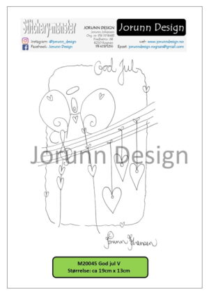 m20045 God jul V – Stitcherymønster