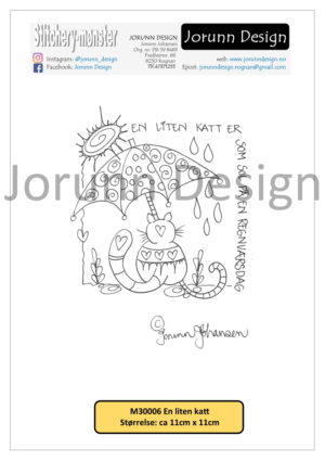 m30006 En liten katt – Stitcherymønster