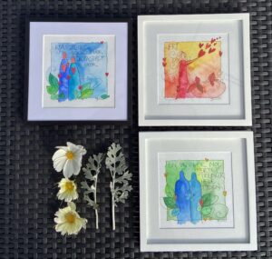 Håndmalte Go'ordbilder