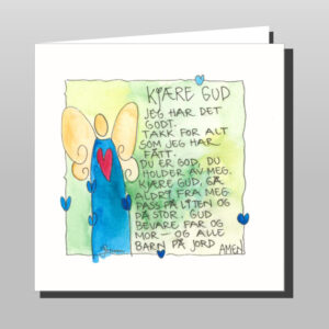 Kjære Gud grønnblå (dobbelt kort)