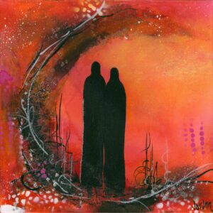 3100 Medvandrere rød (30x30cm)