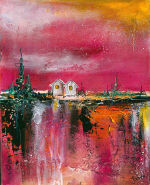 3107 To hus (32,5x40cm)